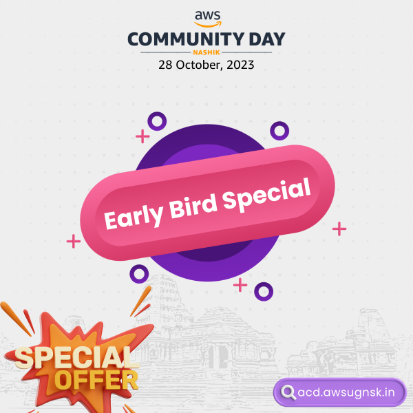 Early Bird Special Ticket for AWS Community Day Nashik 2023